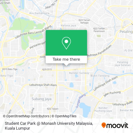 Student Car Park @ Monash University Malaysia map