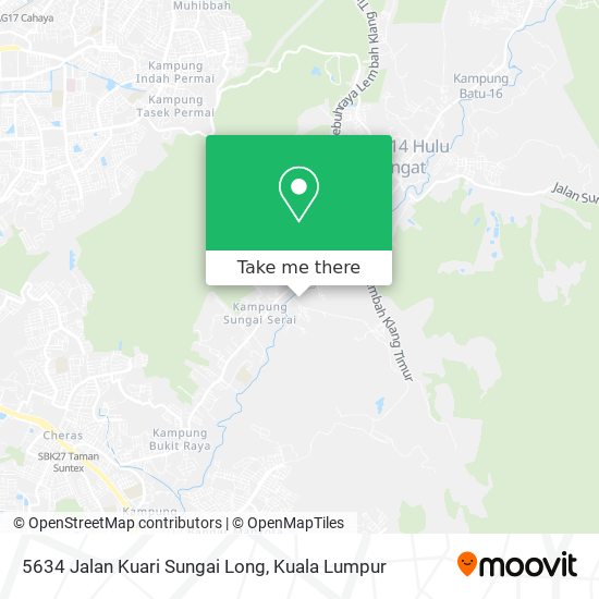 Peta 5634 Jalan Kuari Sungai Long