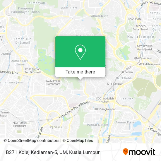 How to Get to B271 Kolej Kediaman-5, UM in Kuala Lumpur by Bus, MRT ...