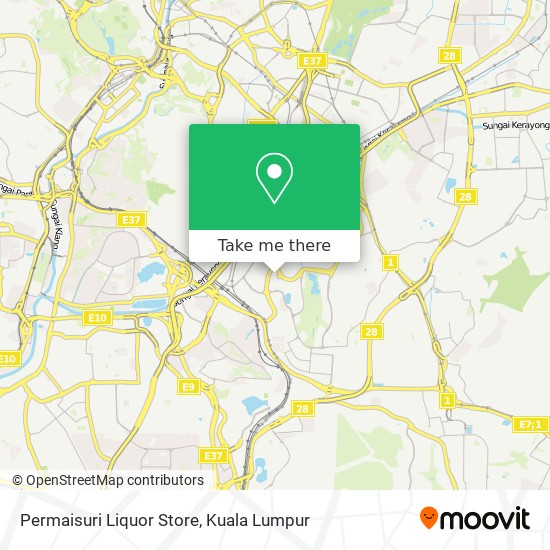 Permaisuri Liquor Store map