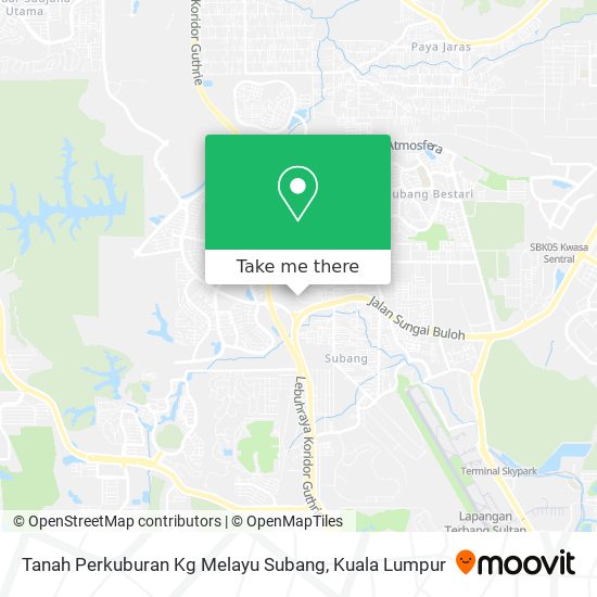 Peta Tanah Perkuburan Kg Melayu Subang