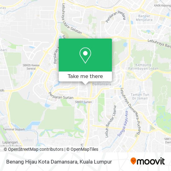 Peta Benang Hijau Kota Damansara