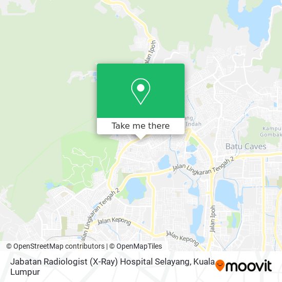 Jabatan Radiologist (X-Ray) Hospital Selayang map