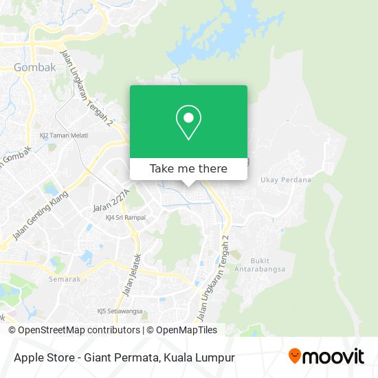 Apple Store - Giant Permata map