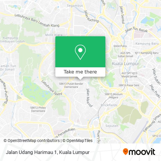 Jalan Udang Harimau 1 map