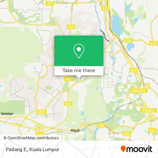 Padang E, map