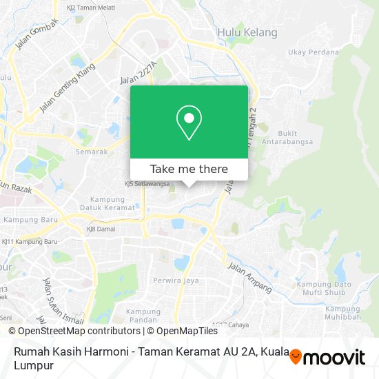 Rumah Kasih Harmoni - Taman Keramat AU 2A map