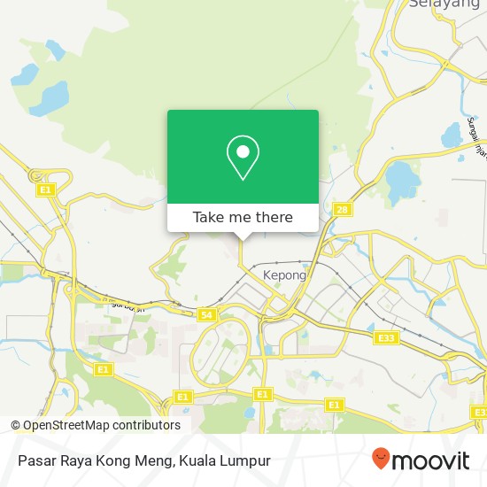 Peta Pasar Raya Kong Meng