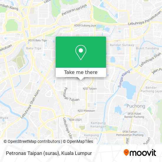 Peta Petronas Taipan (surau)