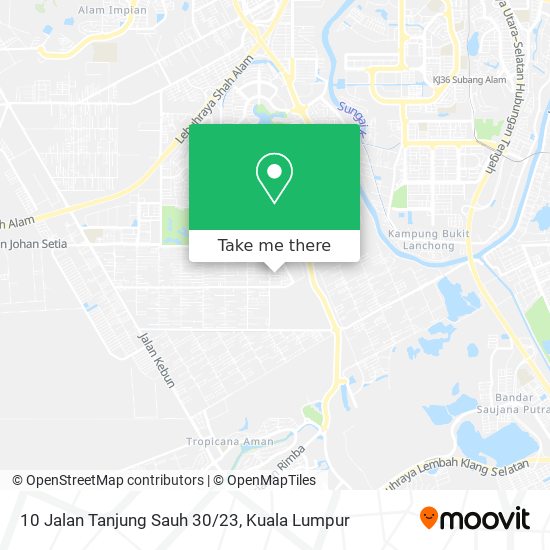 Peta 10 Jalan Tanjung Sauh 30/23
