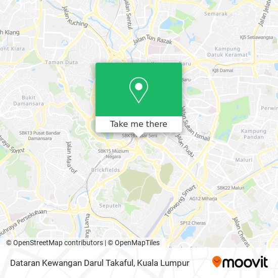 Dataran Kewangan Darul Takaful map