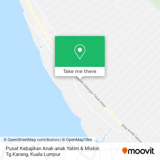 Peta Pusat Kebajikan Anak-anak Yatim & Miskin Tg.Karang