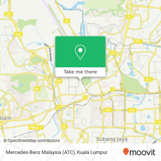 Mercedes-Benz Malaysia (ATC) map