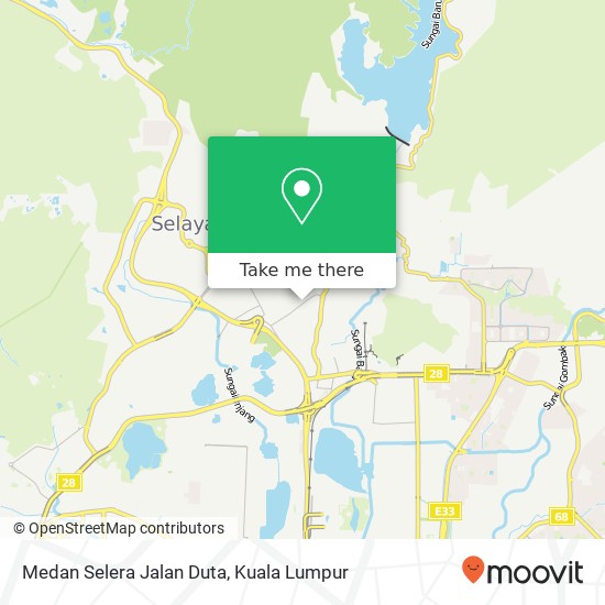 Medan Selera Jalan Duta map