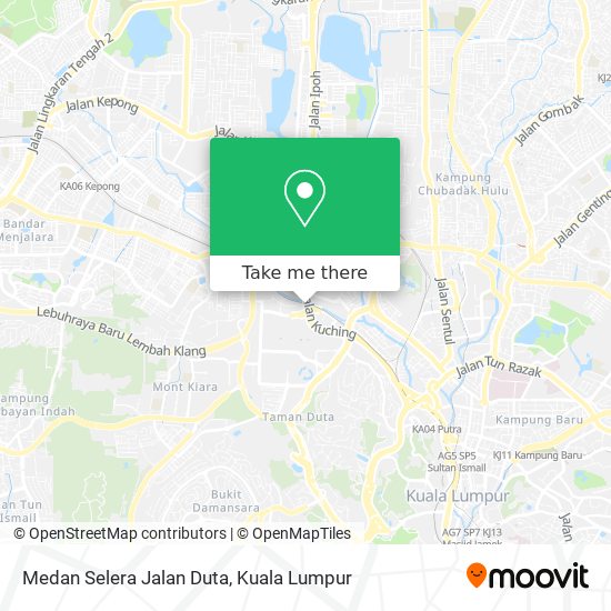 Medan Selera Jalan Duta map
