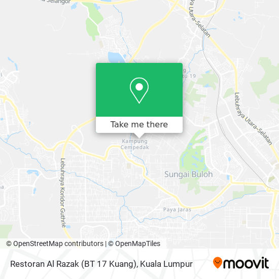 Restoran Al Razak (BT 17 Kuang) map