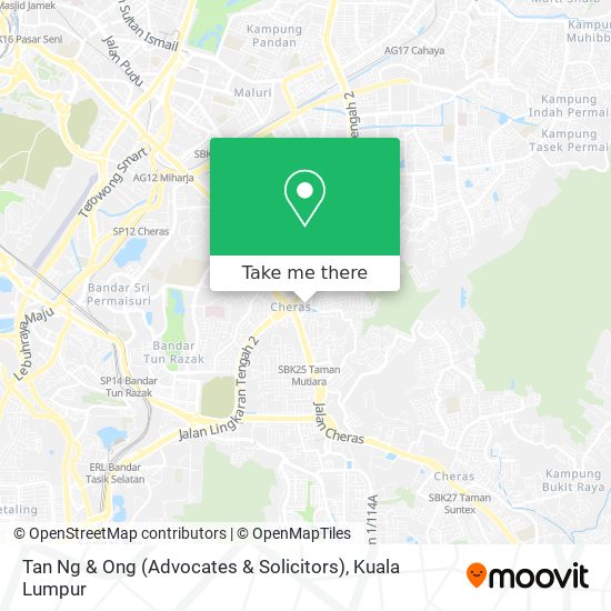 Tan Ng & Ong (Advocates & Solicitors) map