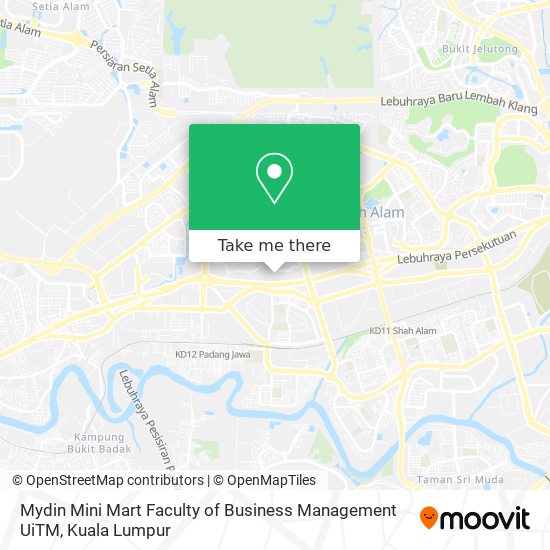 Mydin Mini Mart Faculty of Business Management UiTM map
