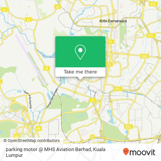 Peta parking motor @ MHS Aviation Berhad