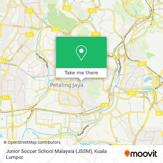 Peta Junior Soccer School Malaysia (JSSM)
