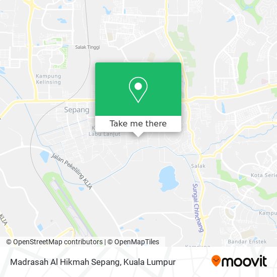 Madrasah Al Hikmah Sepang map