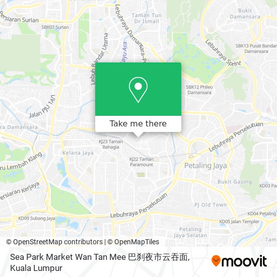 Sea Park Market Wan Tan Mee 巴刹夜市云吞面 map