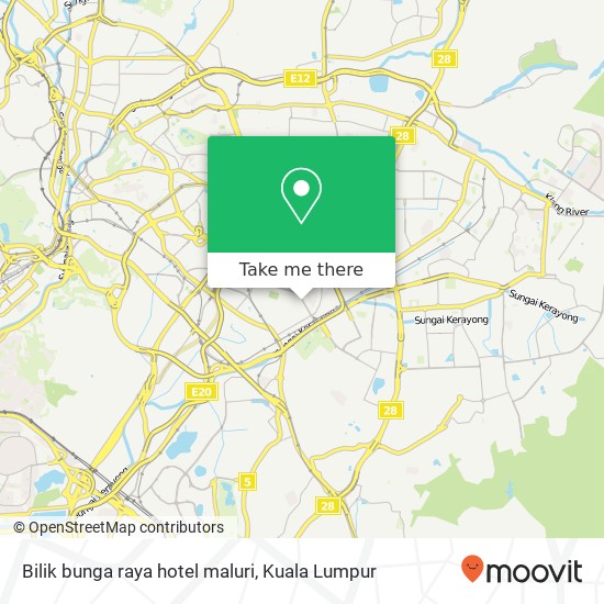 Peta Bilik bunga raya hotel maluri