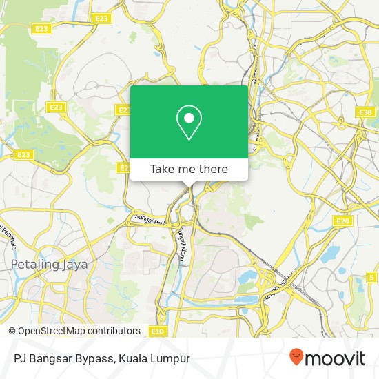 PJ Bangsar Bypass map