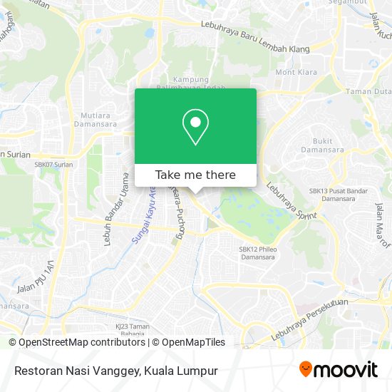 Restoran Nasi Vanggey map