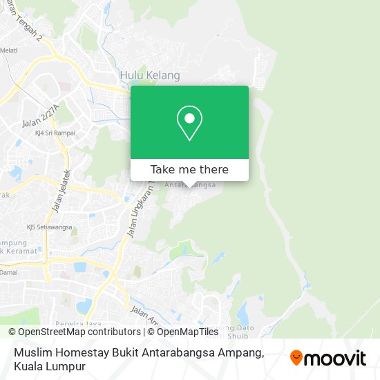Muslim Homestay Bukit Antarabangsa Ampang map