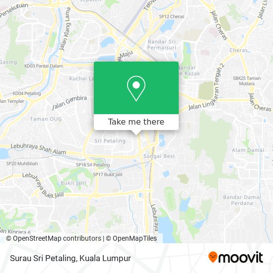 Surau Sri Petaling map