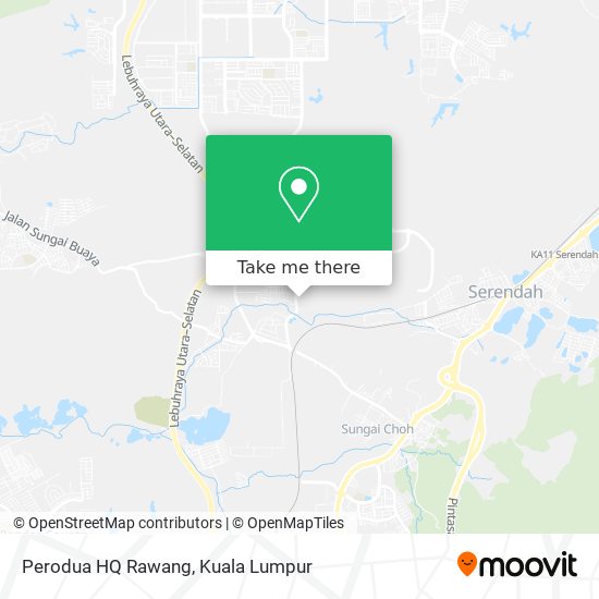 Perodua HQ Rawang map