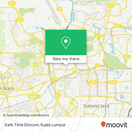 Kafe Time Dotcom map