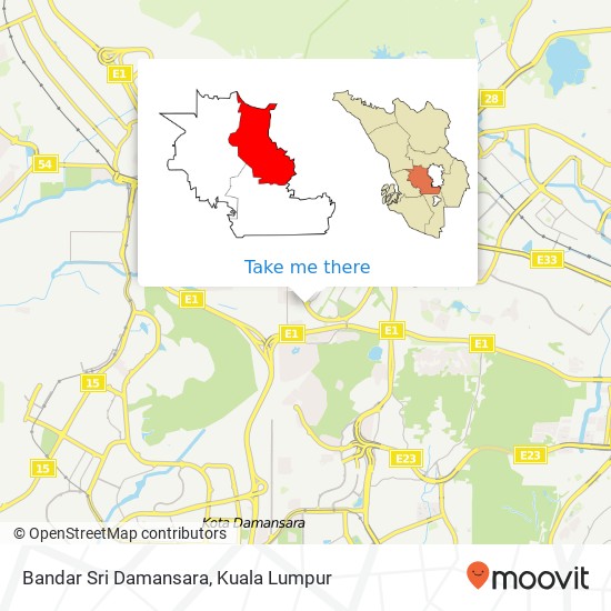 Bandar Sri Damansara map