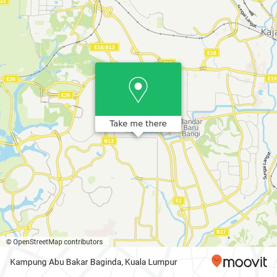 Peta Kampung Abu Bakar Baginda