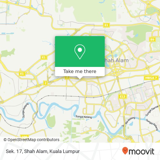 Sek. 17, Shah Alam map