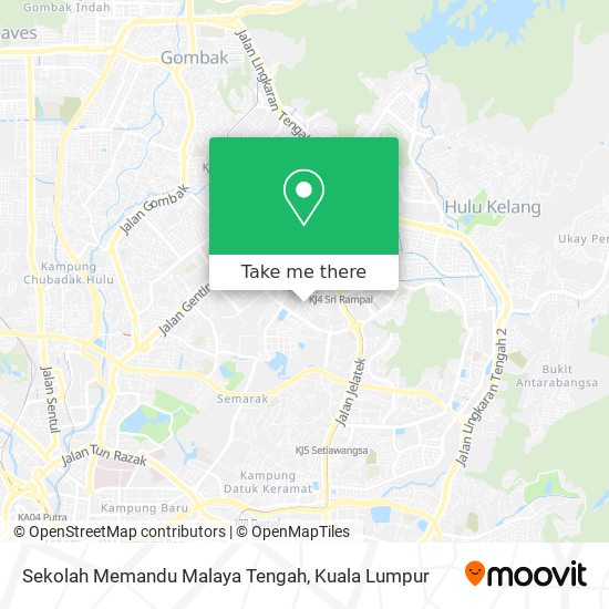 Sekolah Memandu Malaya Tengah map