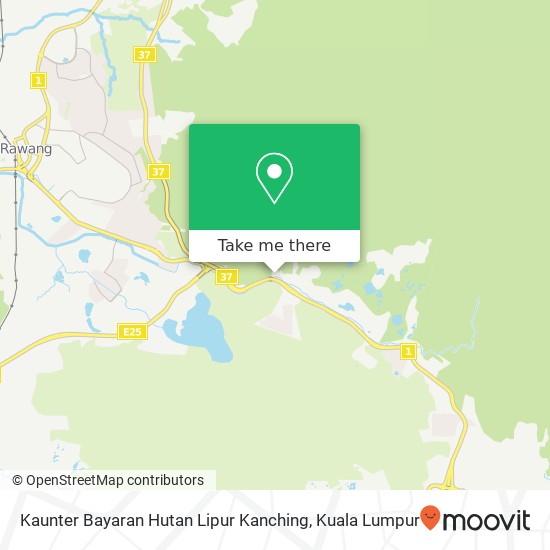 Peta Kaunter Bayaran Hutan Lipur Kanching