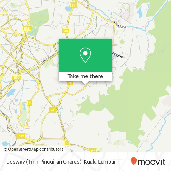 Cosway (Tmn Pinggiran Cheras) map