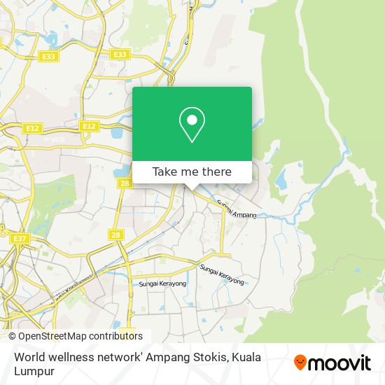 World wellness network' Ampang Stokis map