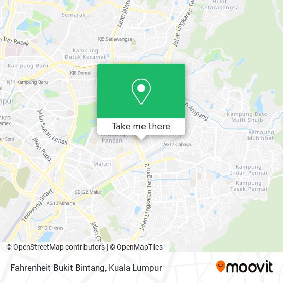 Fahrenheit Bukit Bintang map