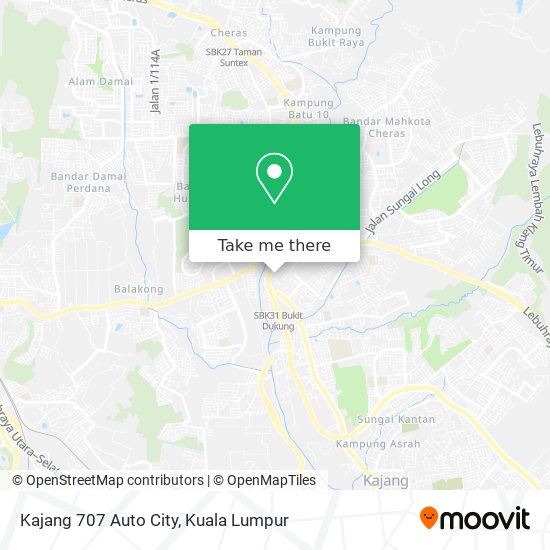 Kajang 707 Auto City map