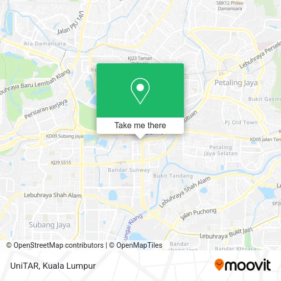 UniTAR map