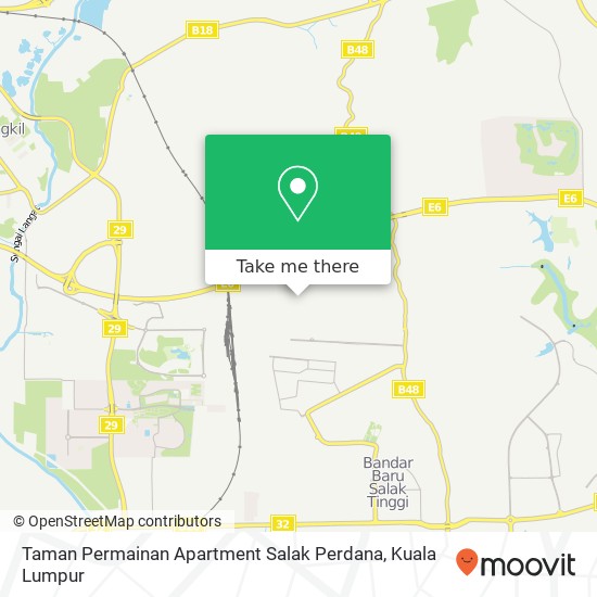 Taman Permainan Apartment Salak Perdana map