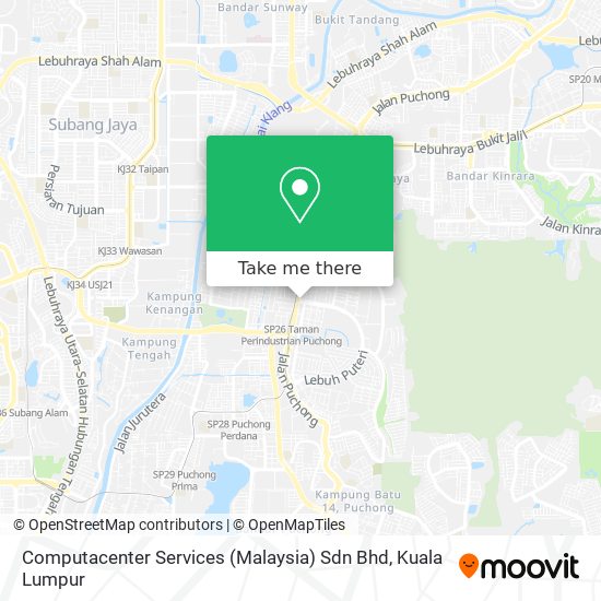Peta Computacenter Services (Malaysia) Sdn Bhd