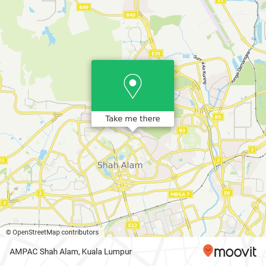 AMPAC Shah Alam map