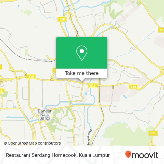 Restaurant Serdang Homecook map