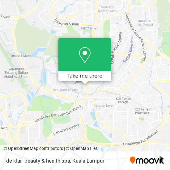 de klair beauty & health spa map