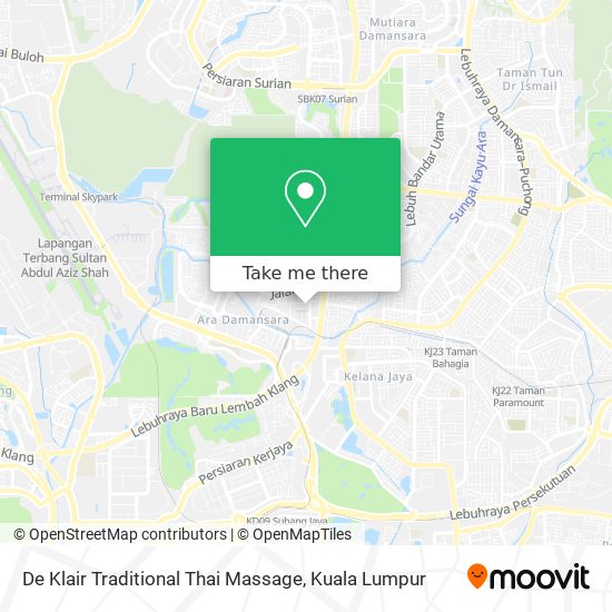 De Klair Traditional Thai Massage map