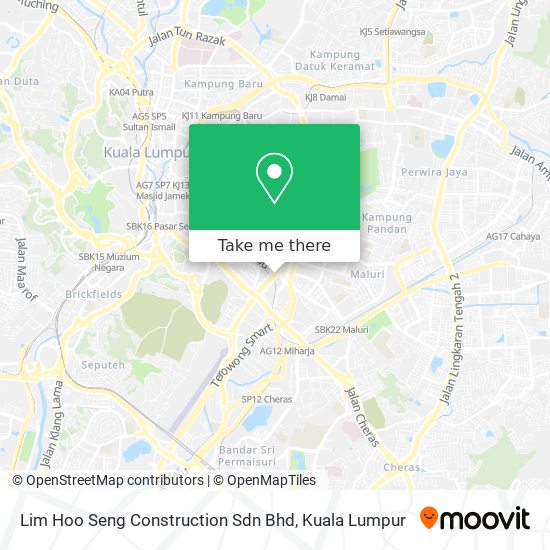 Peta Lim Hoo Seng Construction Sdn Bhd